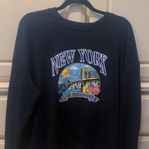 Navy Blue Crewneck/Longsleve Shirt